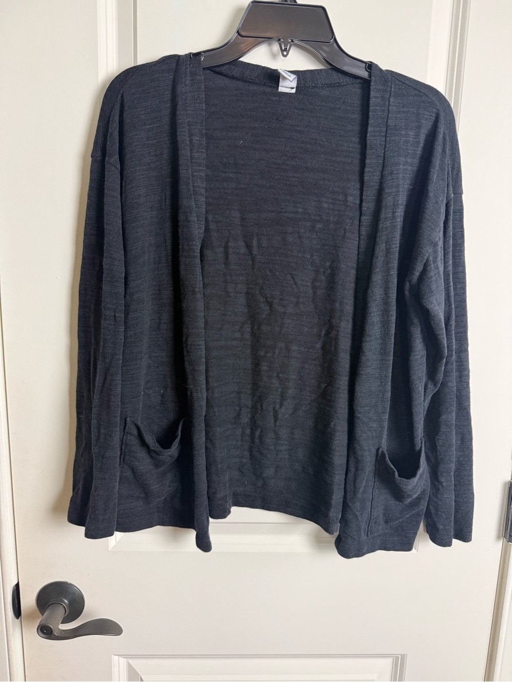 Old Navy Black Open-Front Women's Cardigan with Pockets